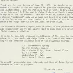 Letter: 1956 June 29