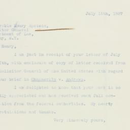 Letter: 1937 July 15