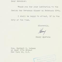 Letter: 1948 January 29