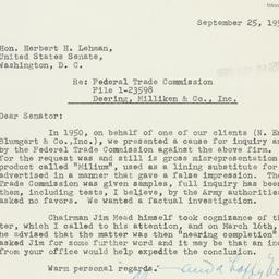Letter: 1951 September 25