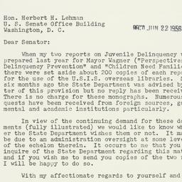 Letter: 1956 June 21