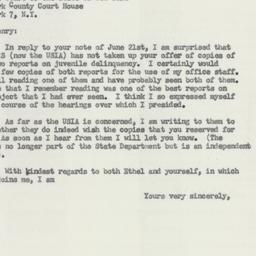 Letter: 1956 June 22