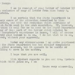 Letter: 1951 October 20