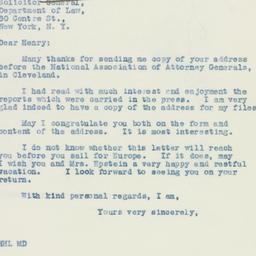 Letter: 1938 July 29