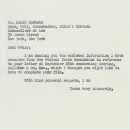 Letter: 1951 October 11