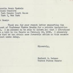 Letter: 1956 February 22