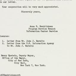 Letter: 1956 March 1