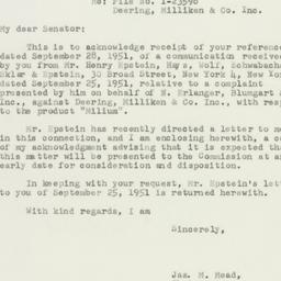 Letter: 1951 October 8
