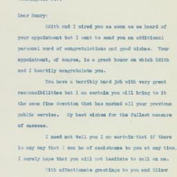 Letter: 1933 November 18