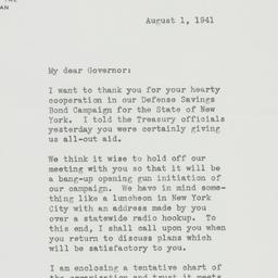 Letter: 1941 August 1