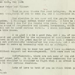 Letter: 1946 November 8