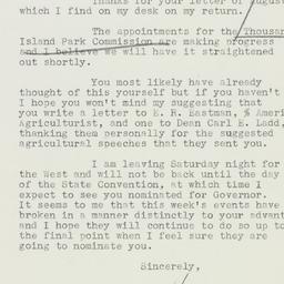 Letter: 1932 September 8