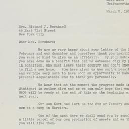 Letter: 1939 March 5
