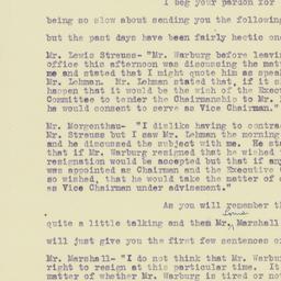 Letter: 1922 May 1