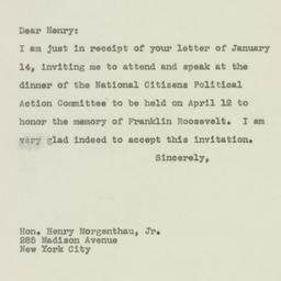Letter: 1946 January 18
