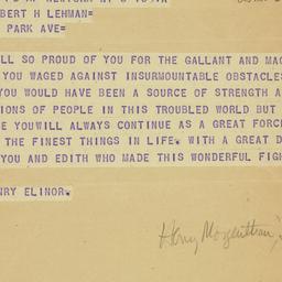 Telegram: 1946 November 6