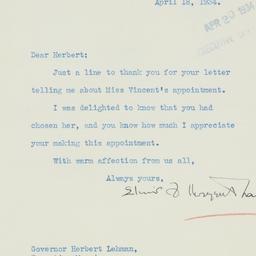 Letter: 1934 April 18