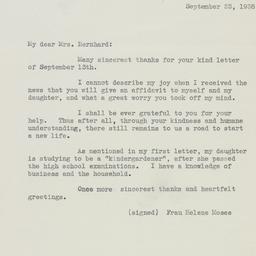 Letter: 1938 September 23