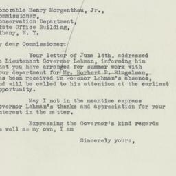 Letter: 1932 June 15