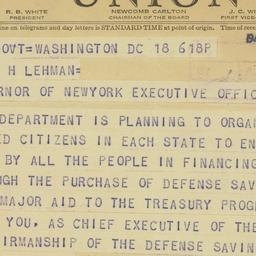 Telegram: 1941 July 18