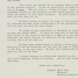 Letter: 1938 December 6