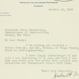 Letter: 1932 October 11