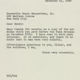 Letter: 1945 December 21