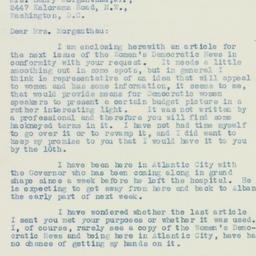 Letter: 1933 December 8
