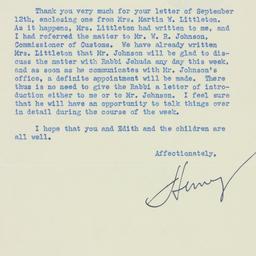 Letter: 1940 September 16