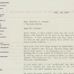 Letter: 1947 February 13