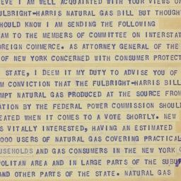 Telegram: 1956 January 27