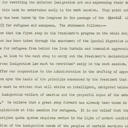 Press Release: 1953 August 1