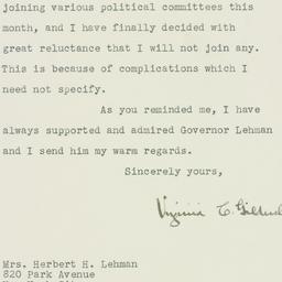 Letter: 1946 October 15