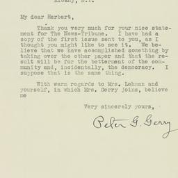 Letter: 1929 December 12
