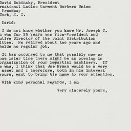 Letter: 1948 May 17
