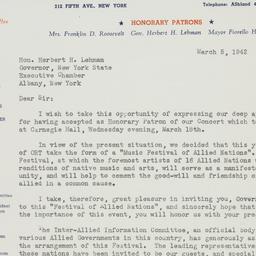 Letter: 1942 March 5