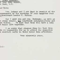 Letter: 1942 November 30