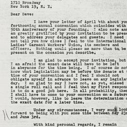 Letter: 1950 April 20