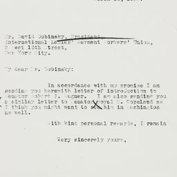 Letter: 1933 March 14