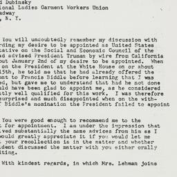 Letter: 1947 July 14