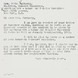 Letter: 1940 November 10