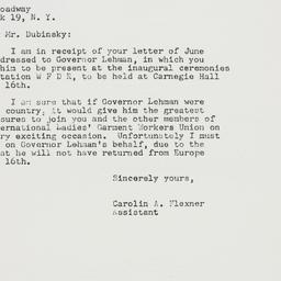 Letter: 1949 June 6