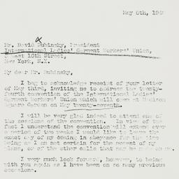Letter: 1940 May 6