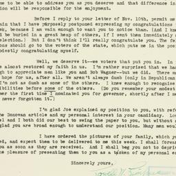 Letter: 1932 November 14