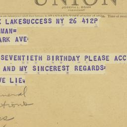 Letter: 1948 March 26