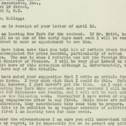 Letter: 1947 April 11