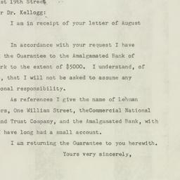 Letter: 1947 August 26
