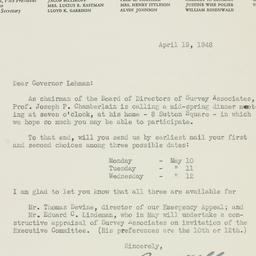 Letter: 1948 April 19