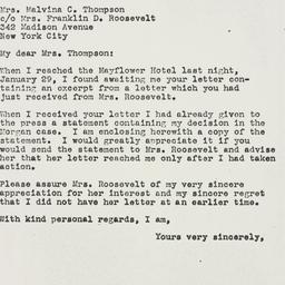 Letter: 1946 January 30