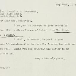 Letter: 1936 May 18